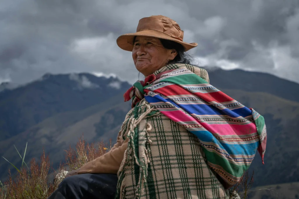 Mujer en la sierra del Cusco