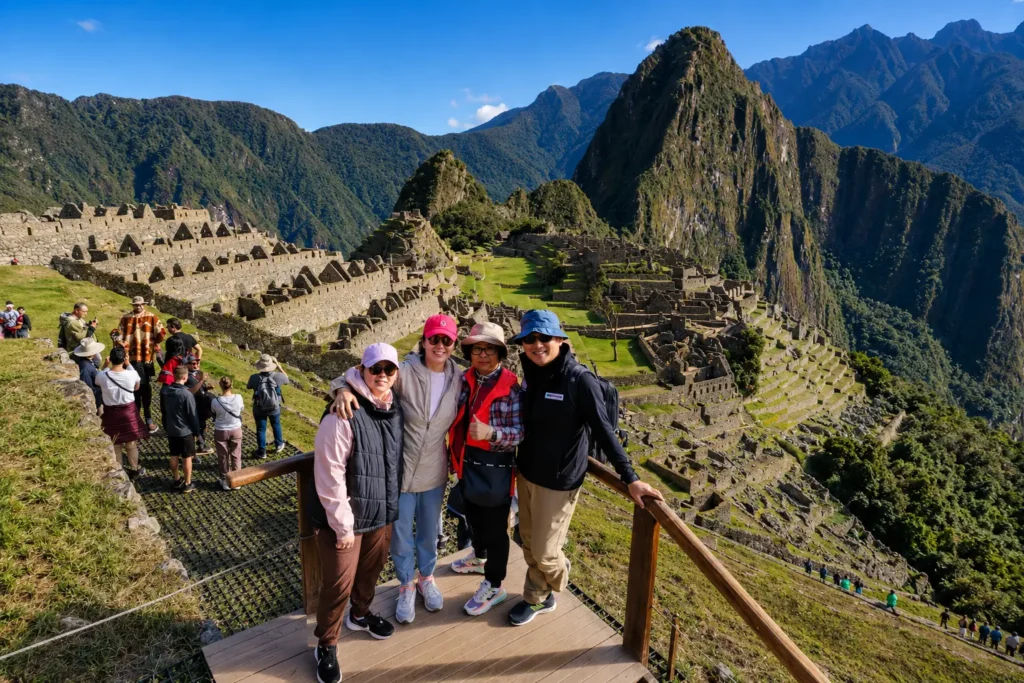 Machu Picchu overnight tour 2 days 1 night from Cusco — Inca citadel with llama