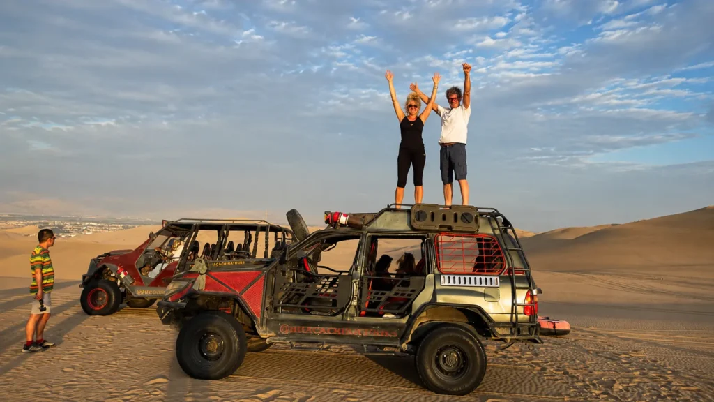Paracas and Huacachina full day tour Peru — desert oasis and Pacific coast landscape