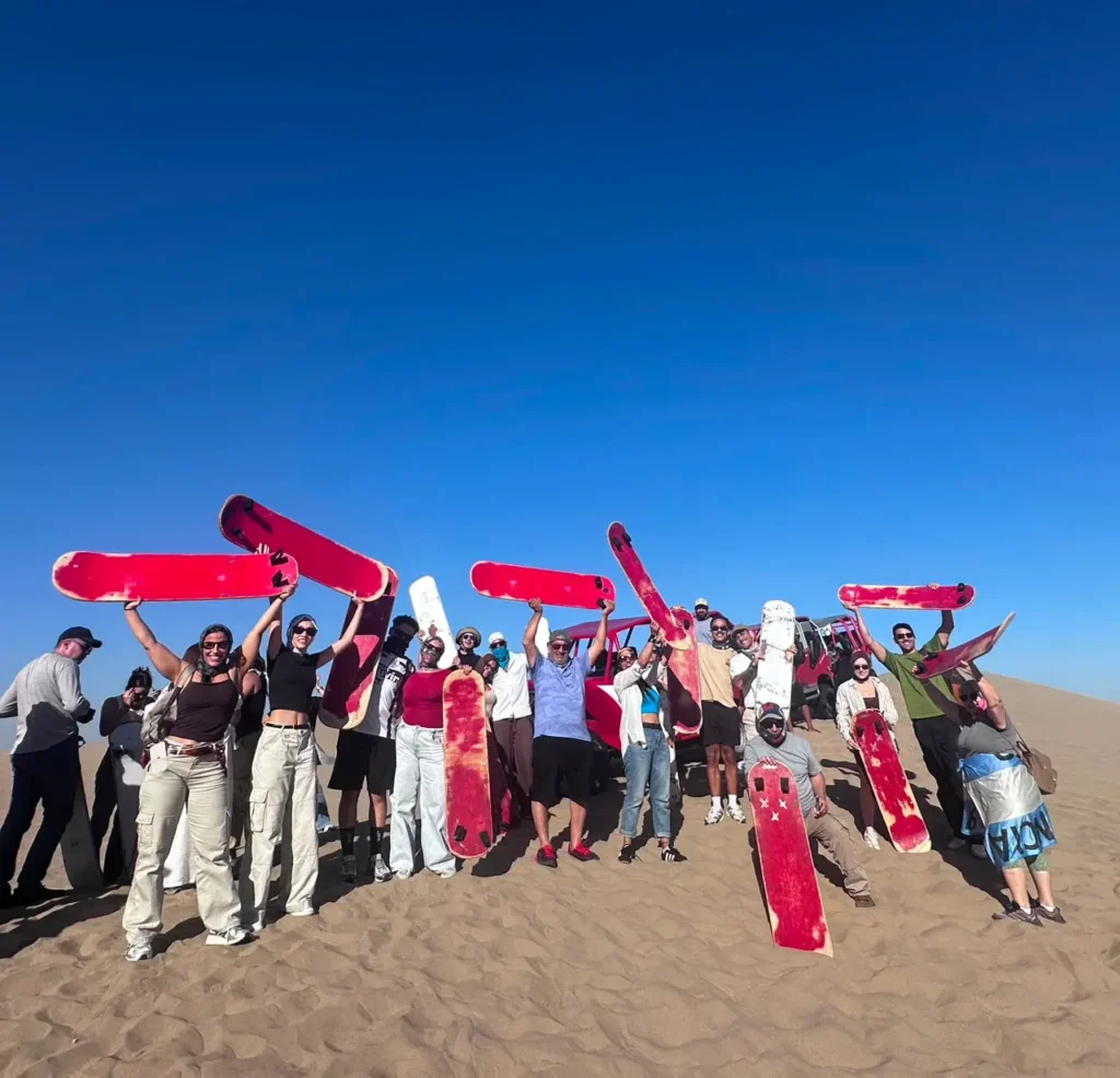 Sandboarding and dune buggy adventure at Huacachina Oasis
